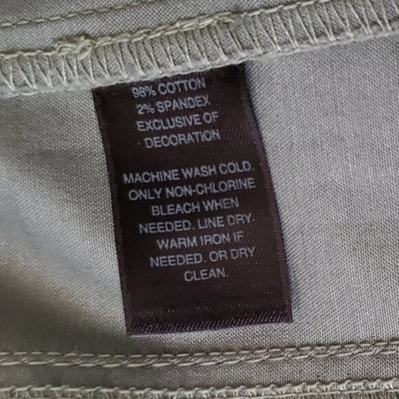 White House Black Market Olive Military Style Cropped Jacket 3/4 Sleeve Size 12 - Picture 7 of 8